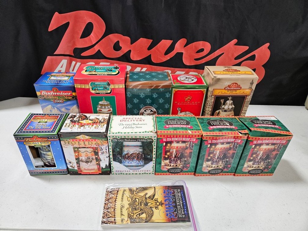 Tote Of Budweiser Steins