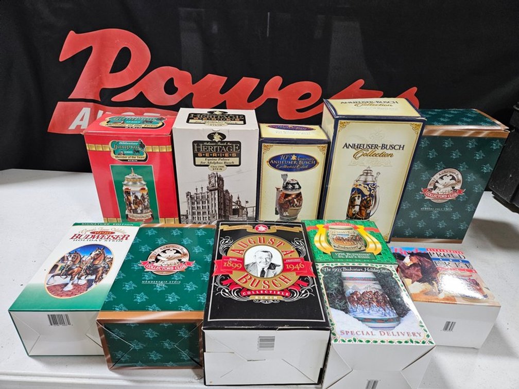 Tote Of Budweiser Steins