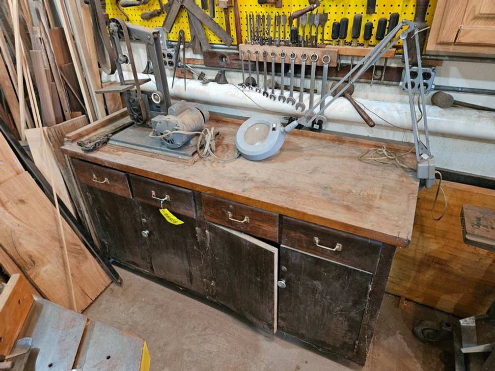 Work Bench w/ Contents & Sander