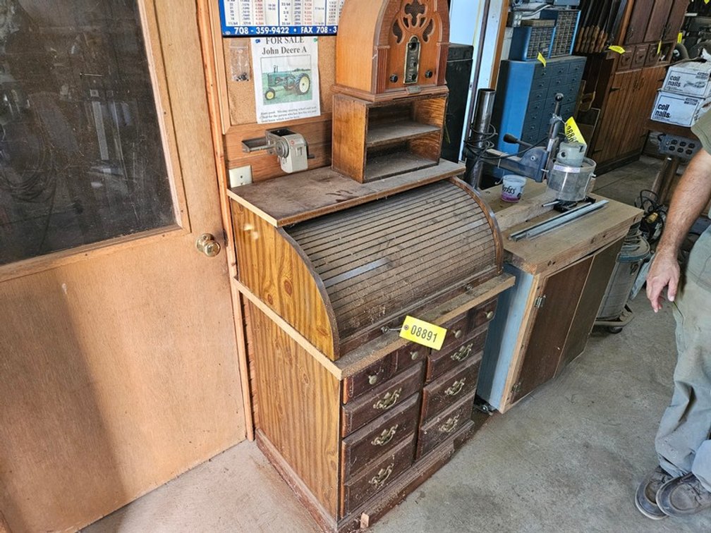 Roll Top Desk w/ Contents