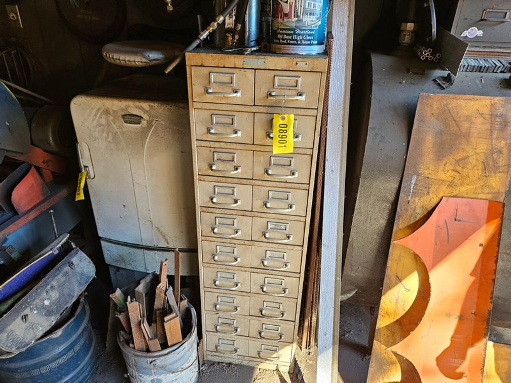 Cabinet w/ Shop Supplies Contnts