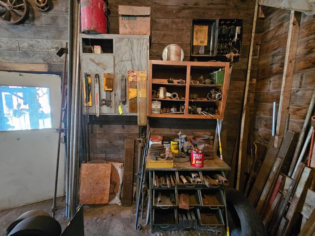 Wall Of Assorted Metal And Parts