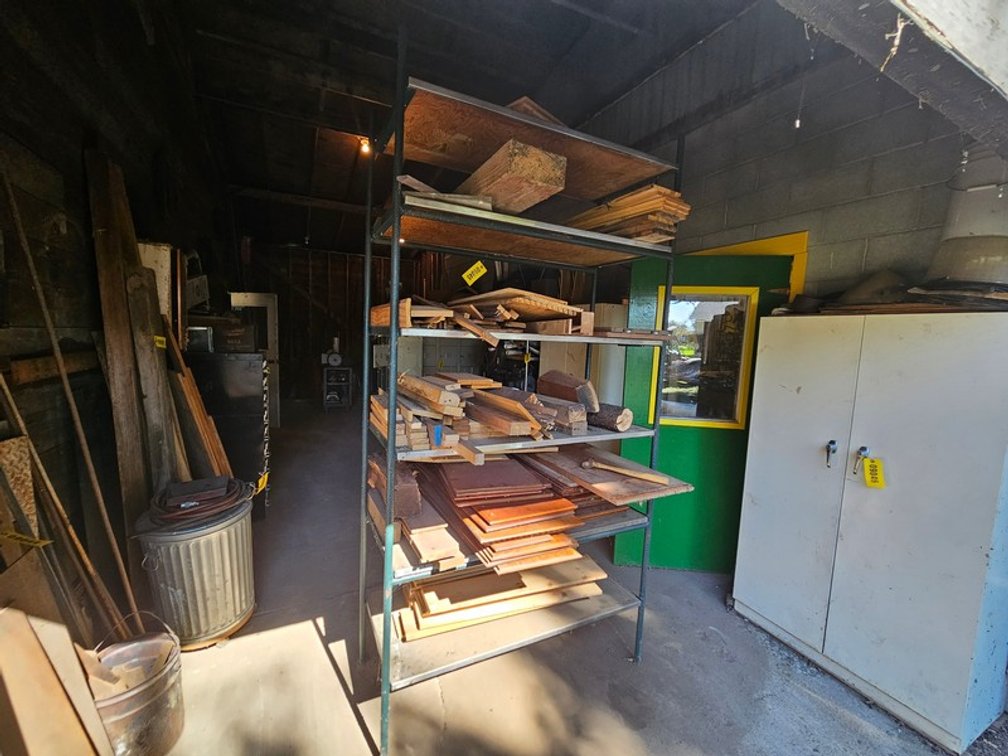 Storage Rack With Assorted Wood