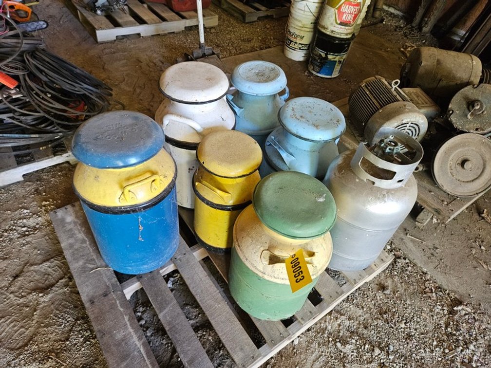 Pallet Of Milk Jugs