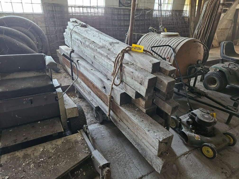 Rolling Cart Full Of Wood