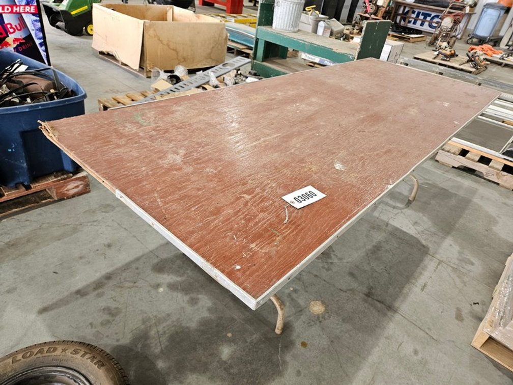 8'x3' Wooden Folding Table