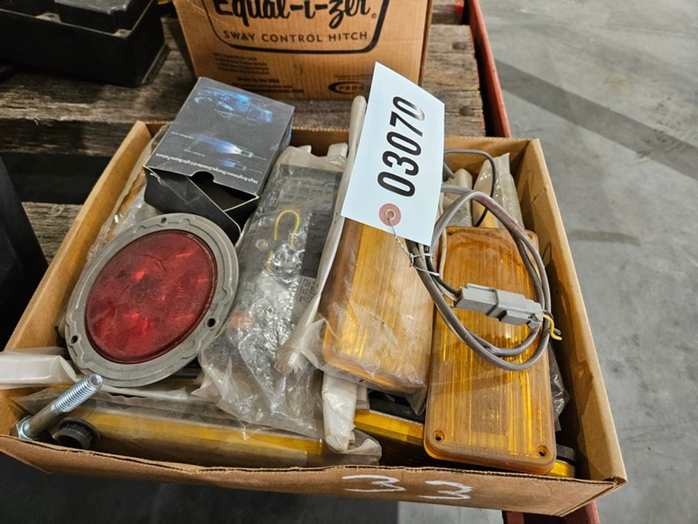 Box Of Assorted Trailer Lights