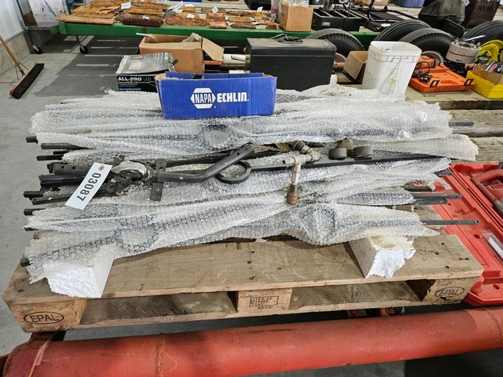 Pallet Of Steel Railing Posts