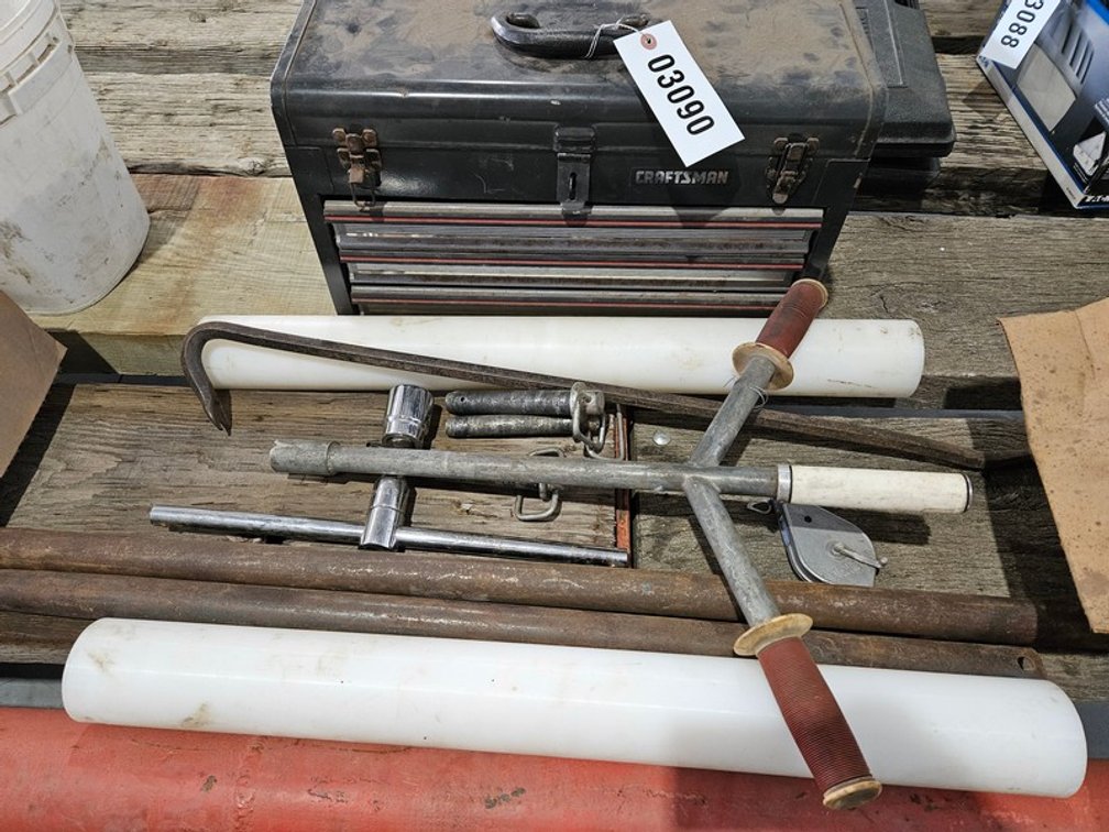 Craftsman Metal Tool Box And Assorted Tools