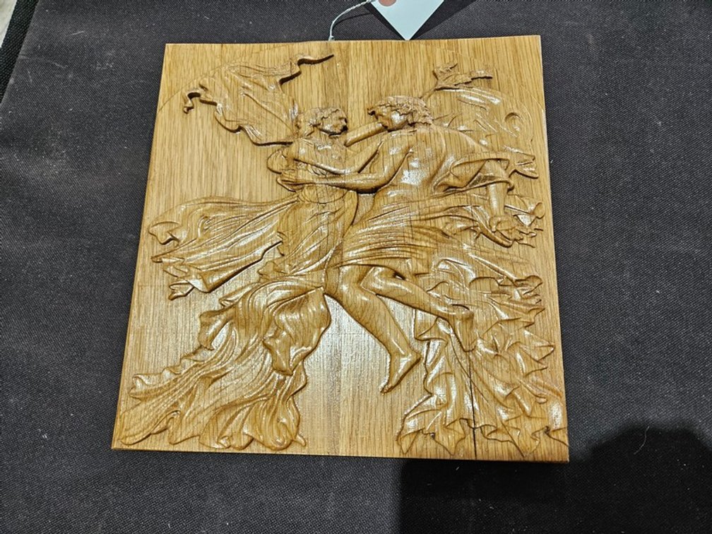 Dancing Couple Wood Carving