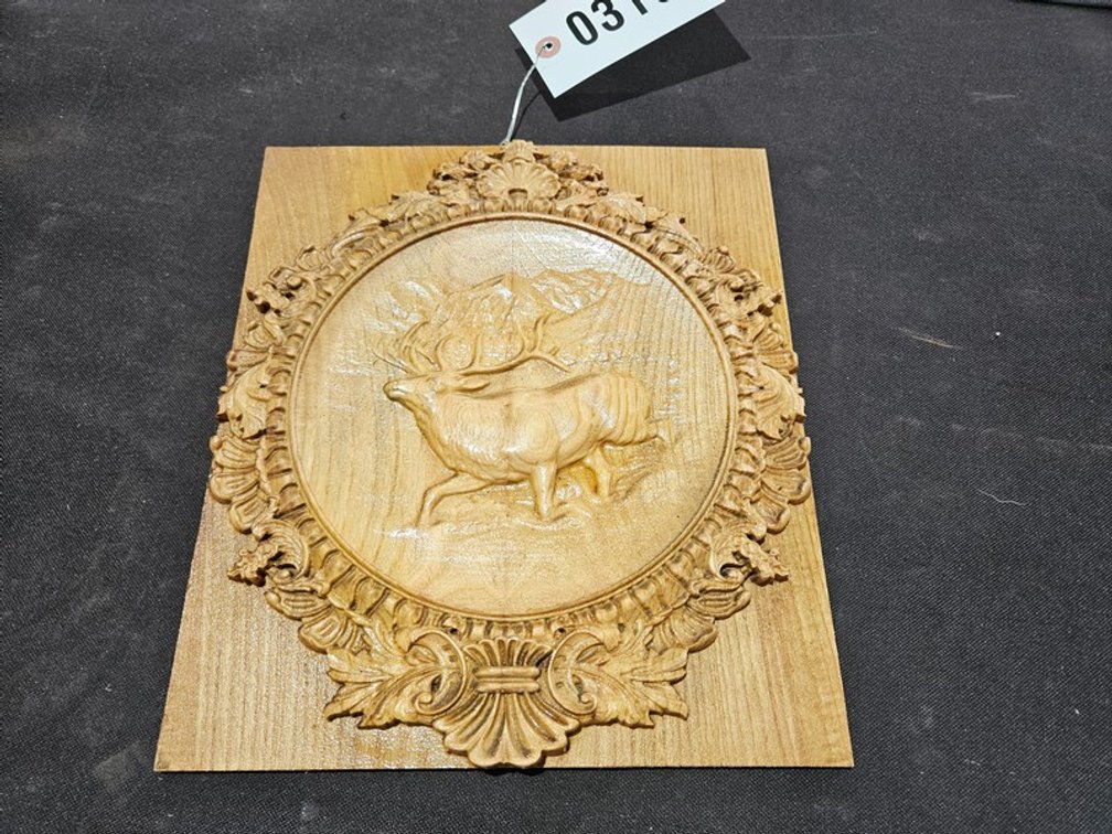 Elk Wood Carving