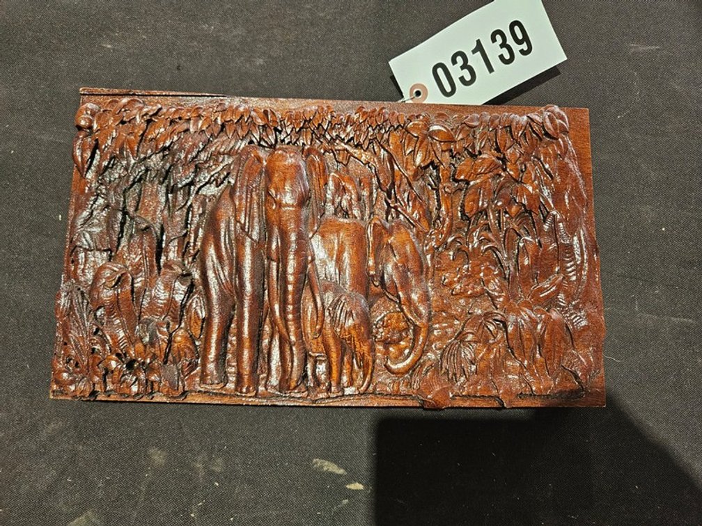 Elephant Wood Carving