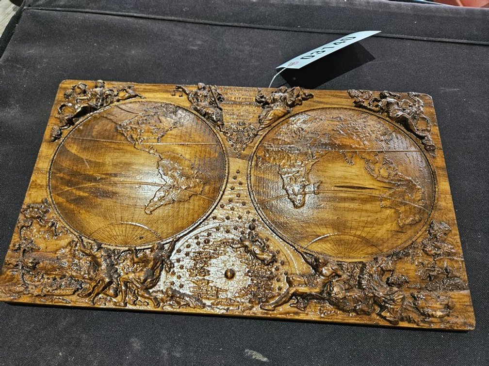 Globe Wood Carving
