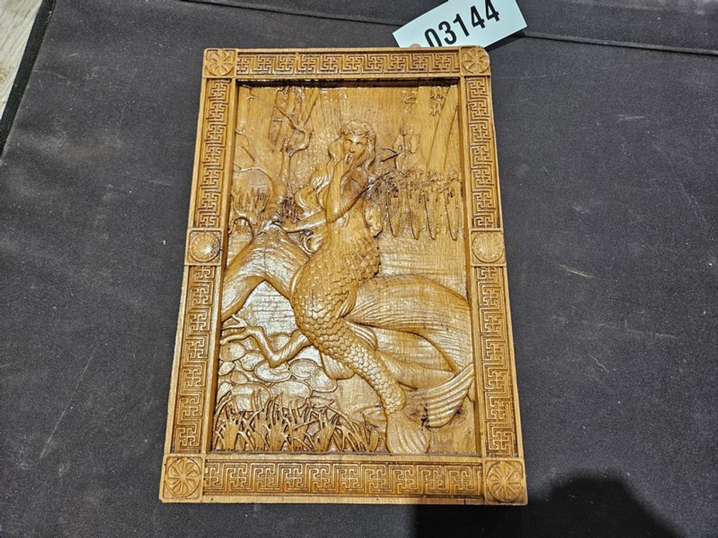 Mermaid Wood Carving