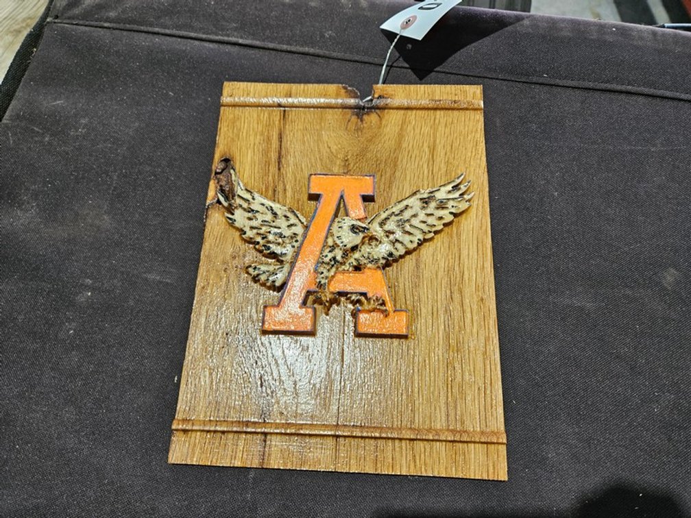 Orange A Wood Carving