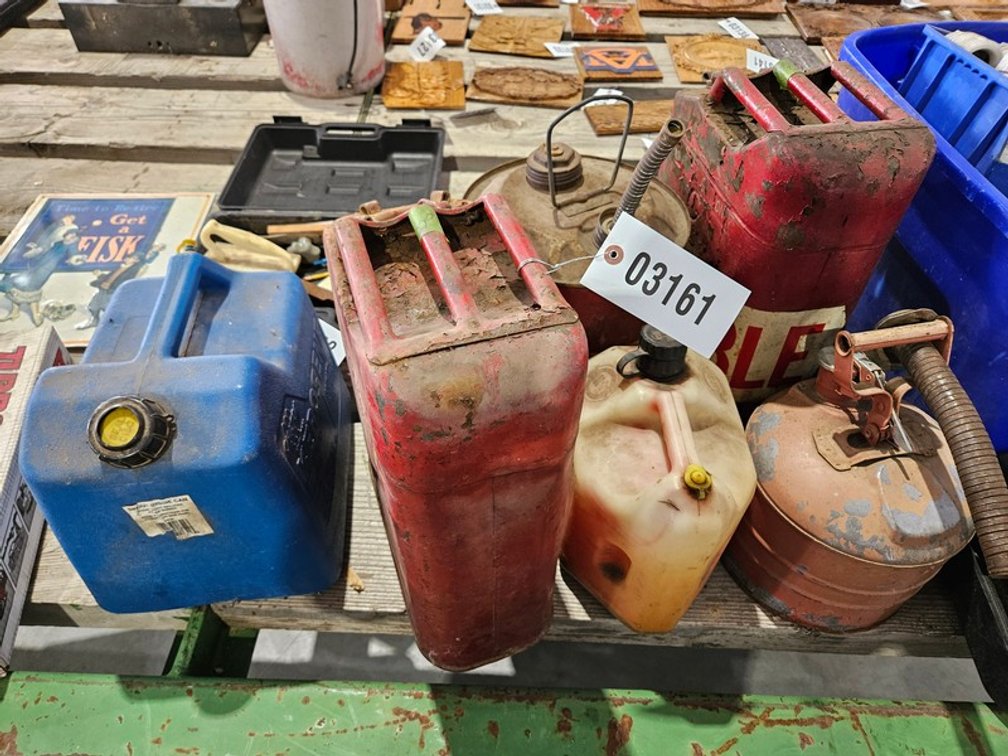 6 - Assorted Gas Cans