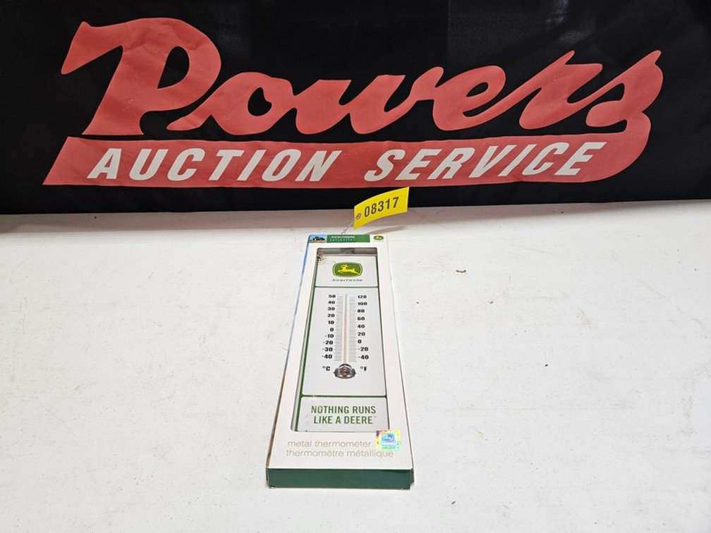 John Deere Metal Thermometer