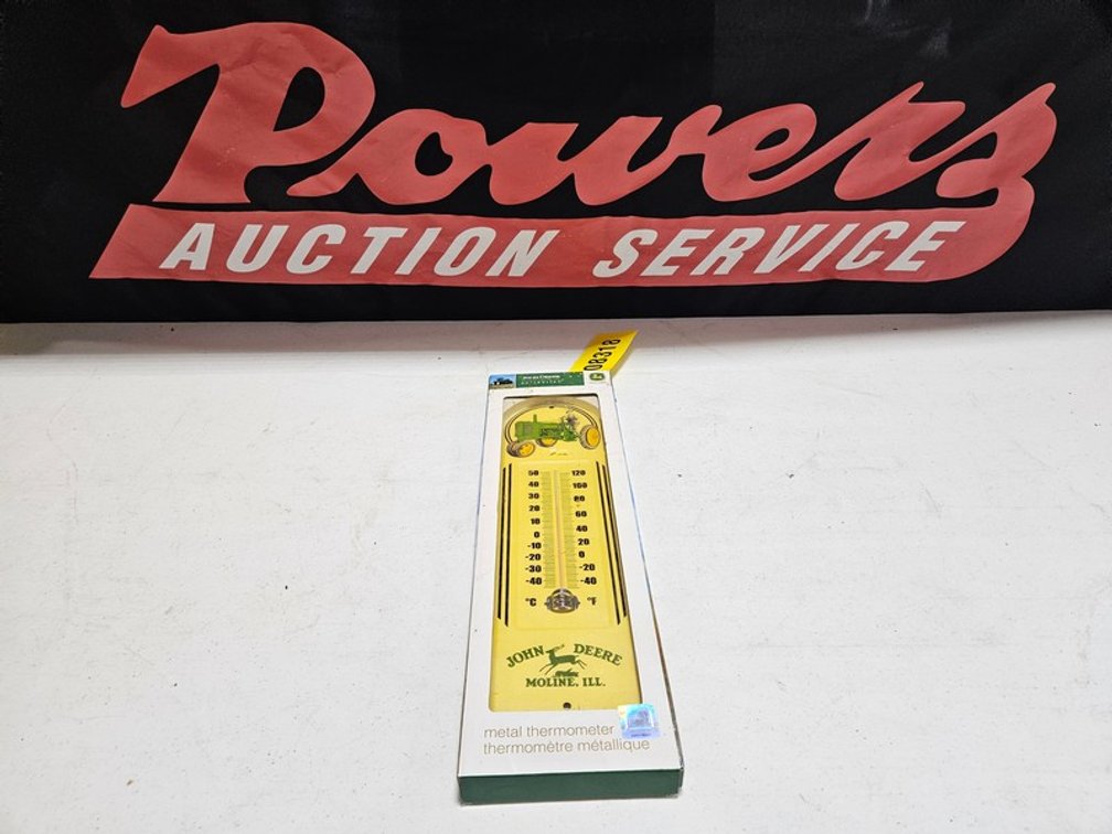 John Deere Metal Thermometer