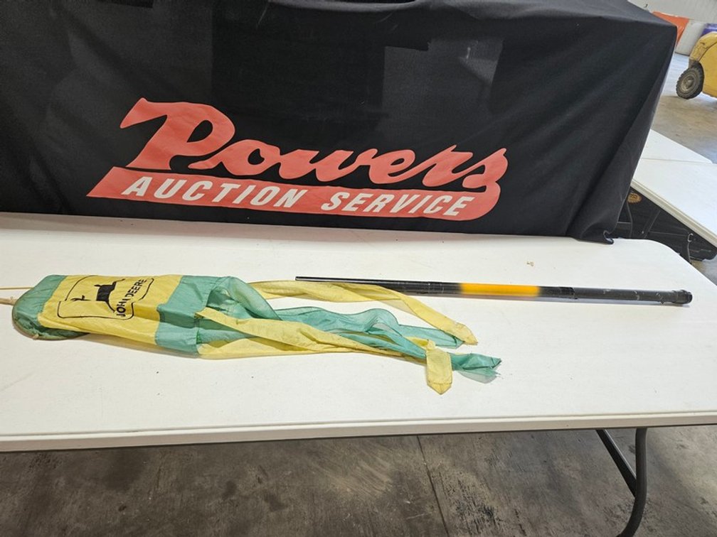 John Deere Wind Sock With Extendable Pole Holder