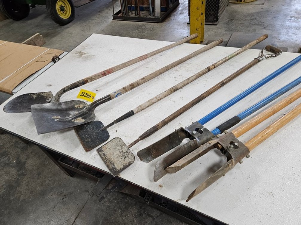 Rack Of Assorted Yard Tools