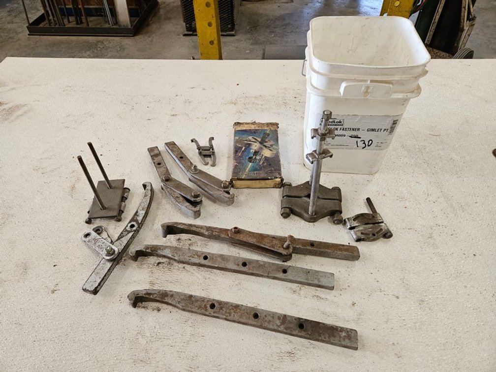 Assorted Gear Puller Parts And Accessories
