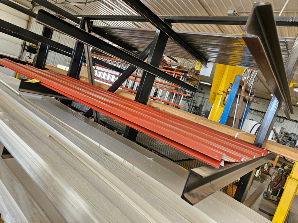 (2) 3'x8'7" Red Steel Siding