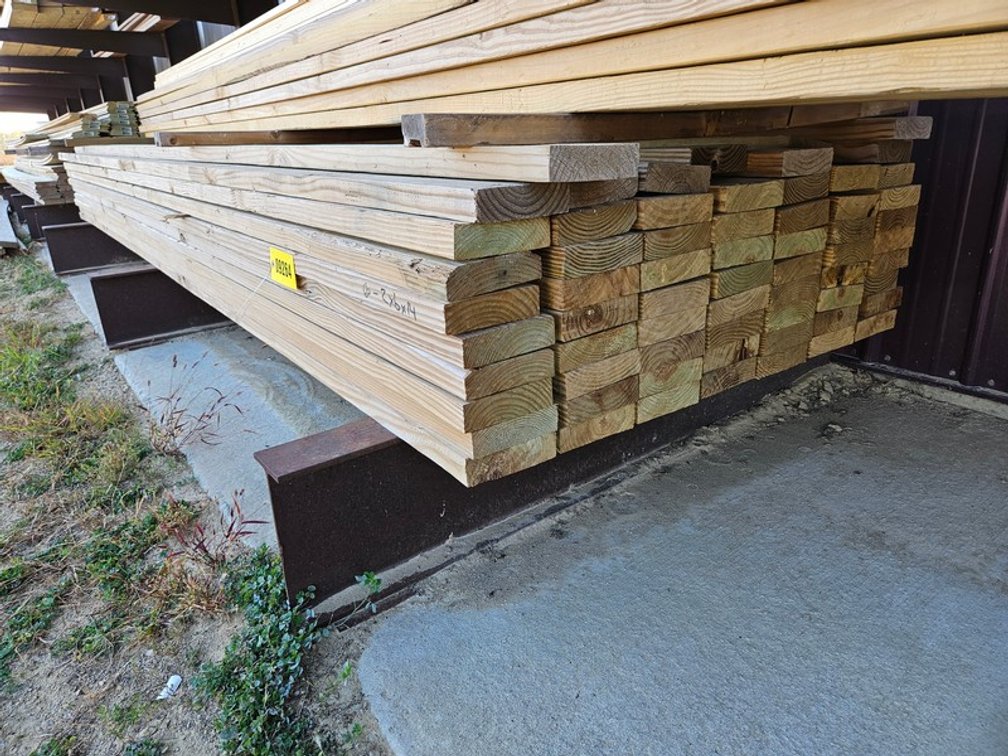 (66) 2"x6"x14' Treated Boards