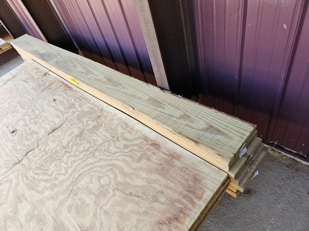 (7) 2"x10"x10' Treated Boards
