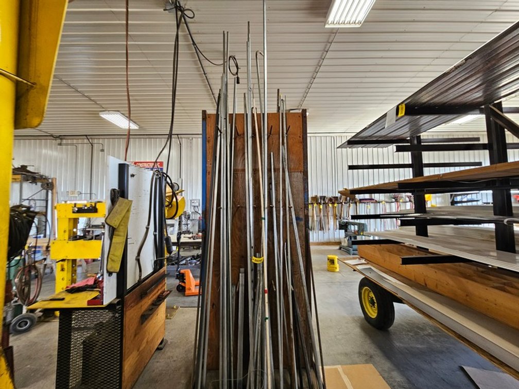 Contents Of Large Metal Storage Rack
