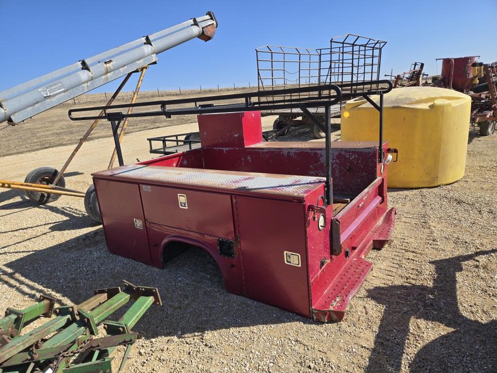 RED UTILITY TRUCK BOX
