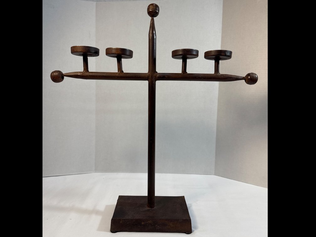 Large Iron Candelabra