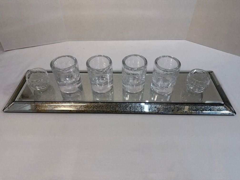 Mirrored Candle Set (7) (New)