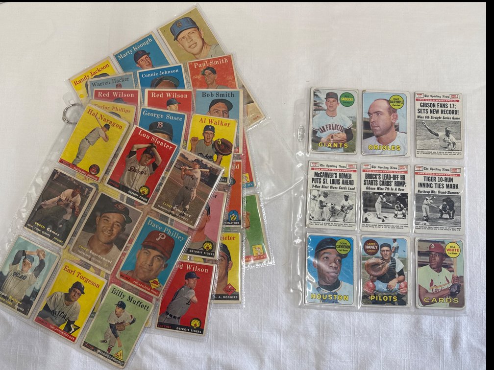 Topps 1957 & 1969 Baseball Cards