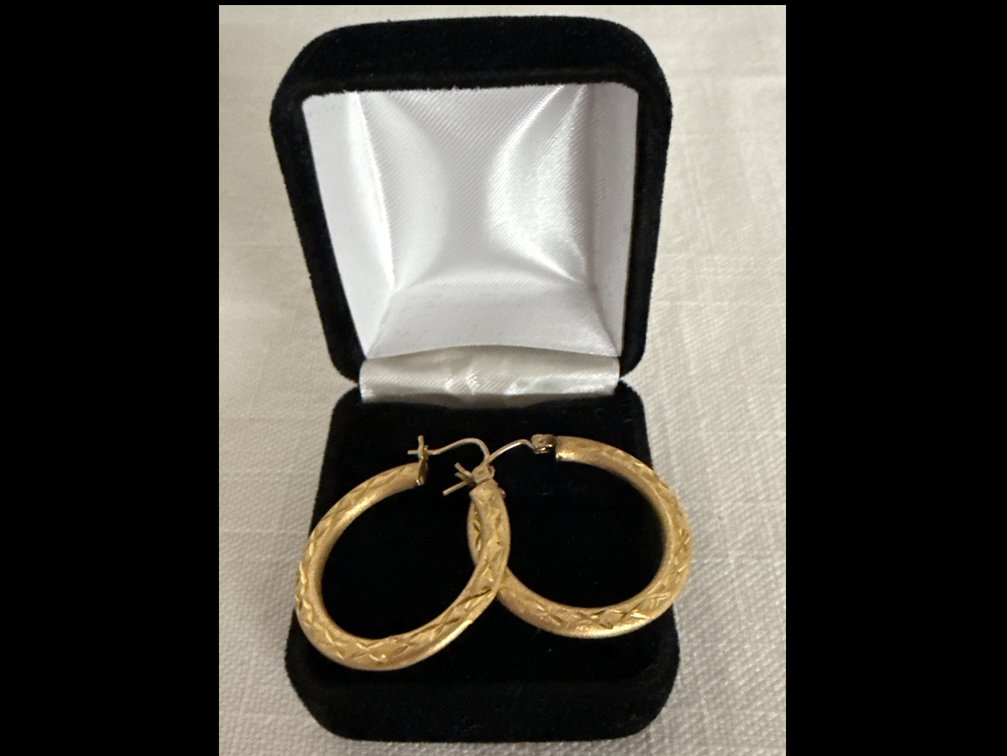 14K Gold Hoop Earrings