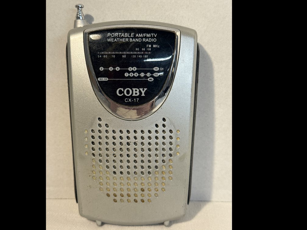 Portable AM/FM/TV Weather Band Radio