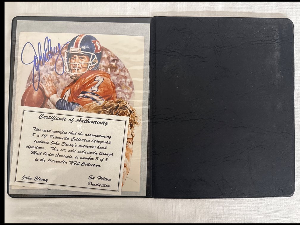 John Elway Lithograph