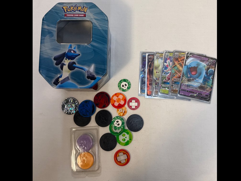 Pokemon Cards, Pogs & Tin