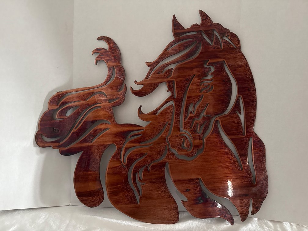 Metal Horse (BRONCO) Wall Decor
