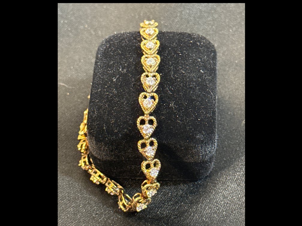 Heart Tennis Bracelet