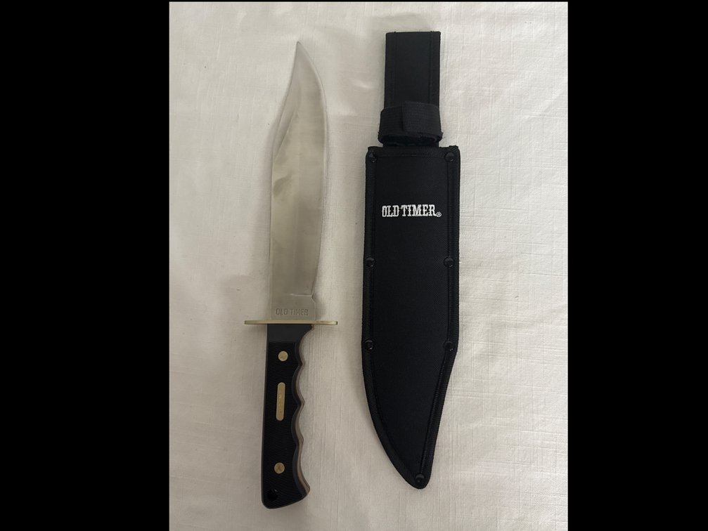 Old Timer Bowie Knife with Sheath