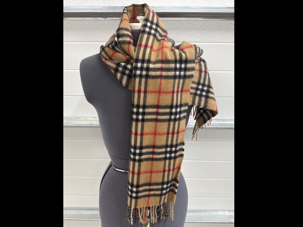 Vintage Burberry Cashmere Scarf