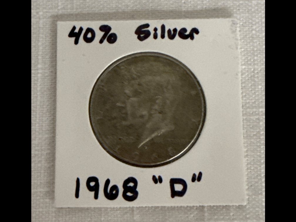 Silver Kennedy Half Dollar Coin