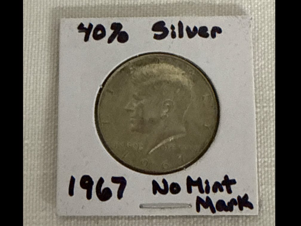 Silver Kennedy Half Dollar Coin