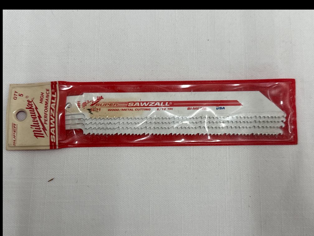Milwaukee Sawzall Blades (4) (NIP)