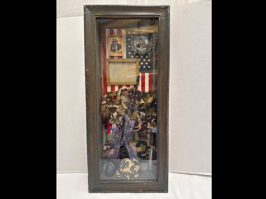 Vintage U. S. Army Shadow Box