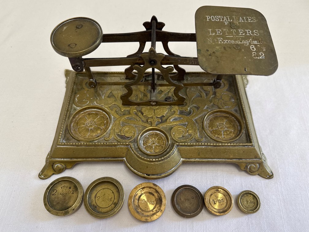 Antique Postal Scale & Weights