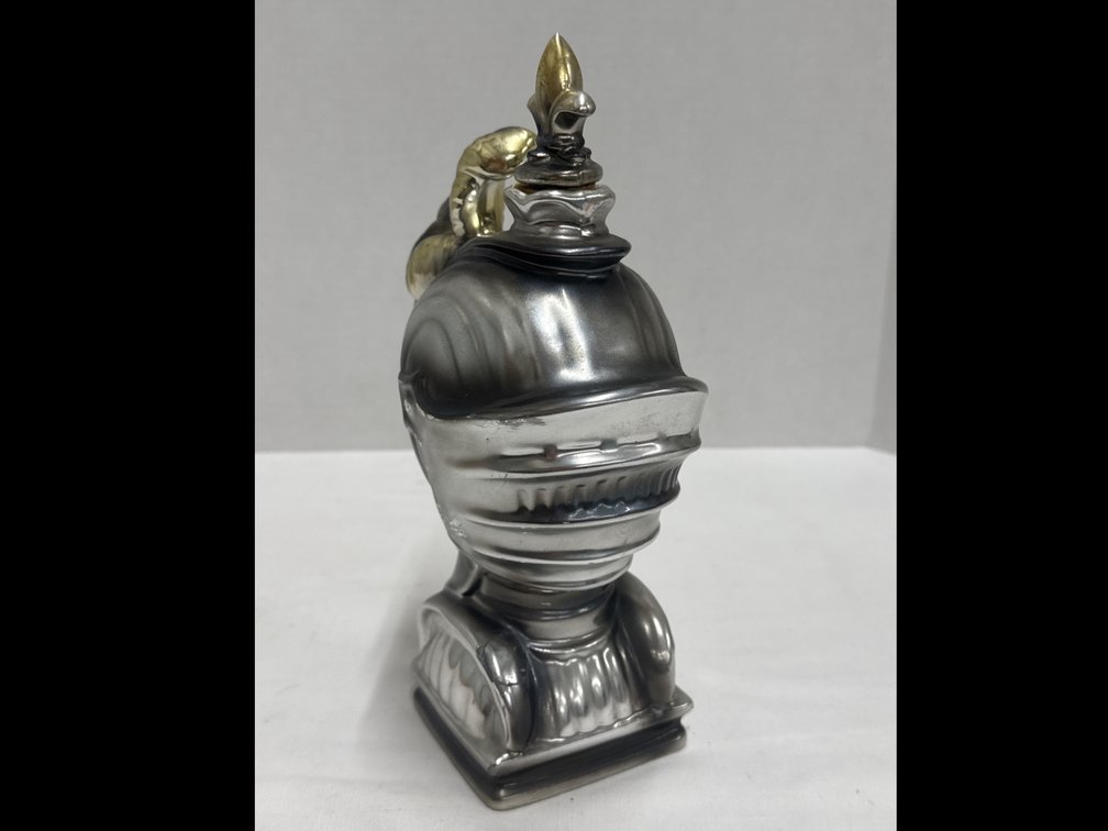 Vintage Knight Helmet Liquor Decanter