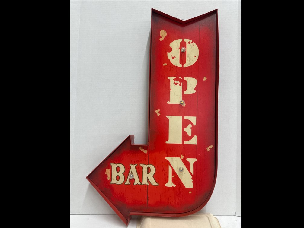 Open Bar Light Up Sign