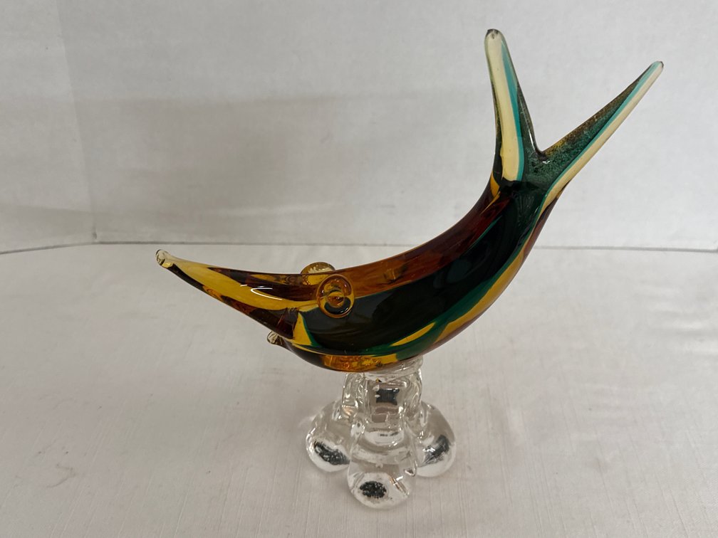 Vintage Murano Glass Fish Sculpture
