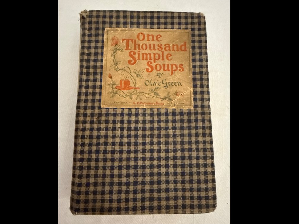 Antique Simple Soup Recipe Book